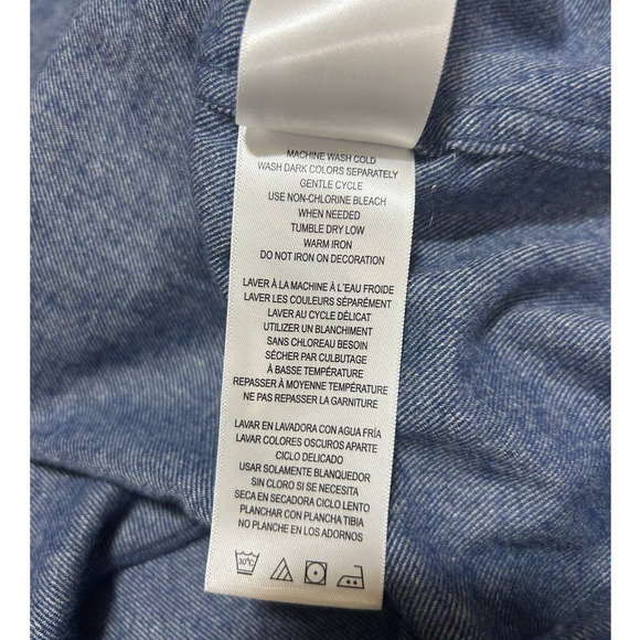 Ben Sherman Men Button Down Shirt M Long Sleeve Blue Pointed Collar 100% Cotton - Picture 10 of 10